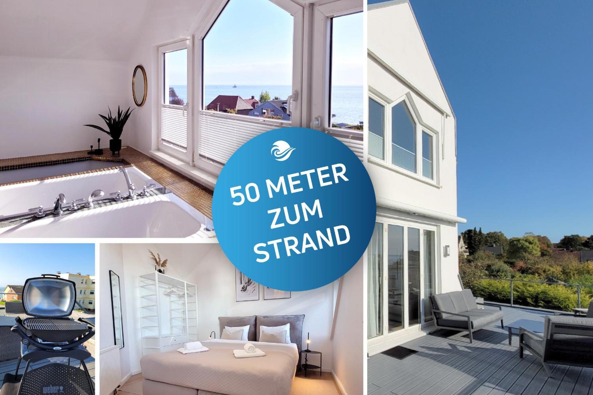 Grosse Penthouse Ferienwohnung Mit Meerblick, Sonnenterrasse & Luxusbad Von "Momentic" Sierksdorf Ngoại thất bức ảnh